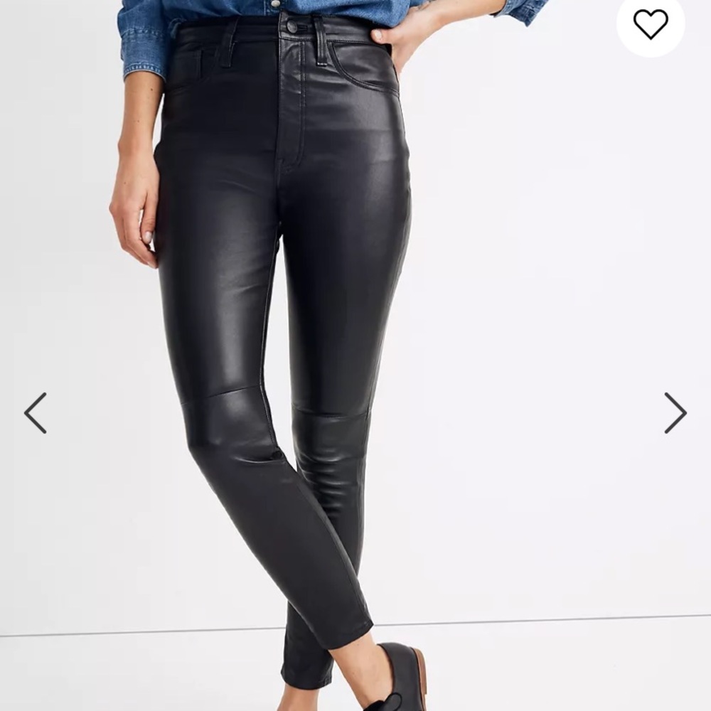 MADEWELL 9” High-Rise Skinny Leather Pant